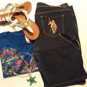 U.S. POLO ASSN. jean shorts size 15/16